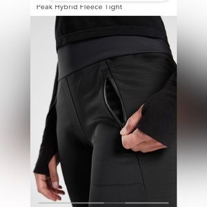 NWOT Athleta Peak Hybrid Fleece Tight.